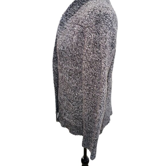 Eddie Bauer Heavy Knit Chunky Womens M Wool Cardigan Sweater Fisherman Preppy - Picture 4 of 11